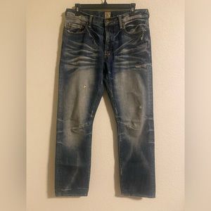 PRPS Barracuda Jeans Treat Em Rough Distressed Button Fly Size 31